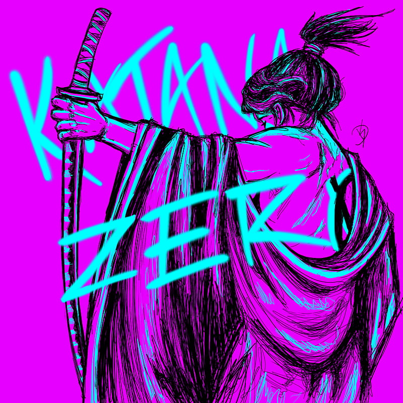 Katana Zero, samurai, katana, pink, HD phone wallpaper