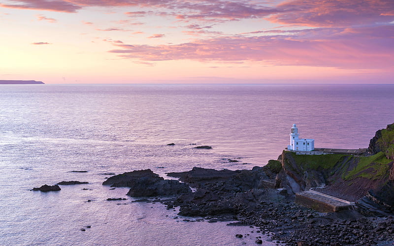 Hartland Point Lighthouse North Devon 2021 Bing, HD wallpaper