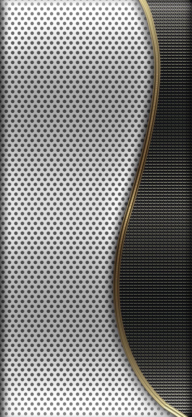 Silver and Black, abstract, black, curves, desenho, gold, iphone, iphone x, metal, silver, steel, HD phone wallpaper