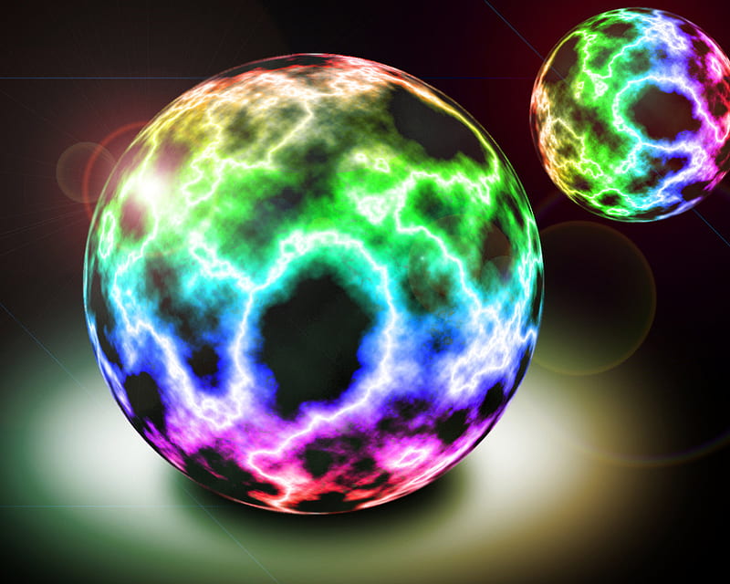 Plasma balls .jpg, colors, plasma, balls, HD wallpaper