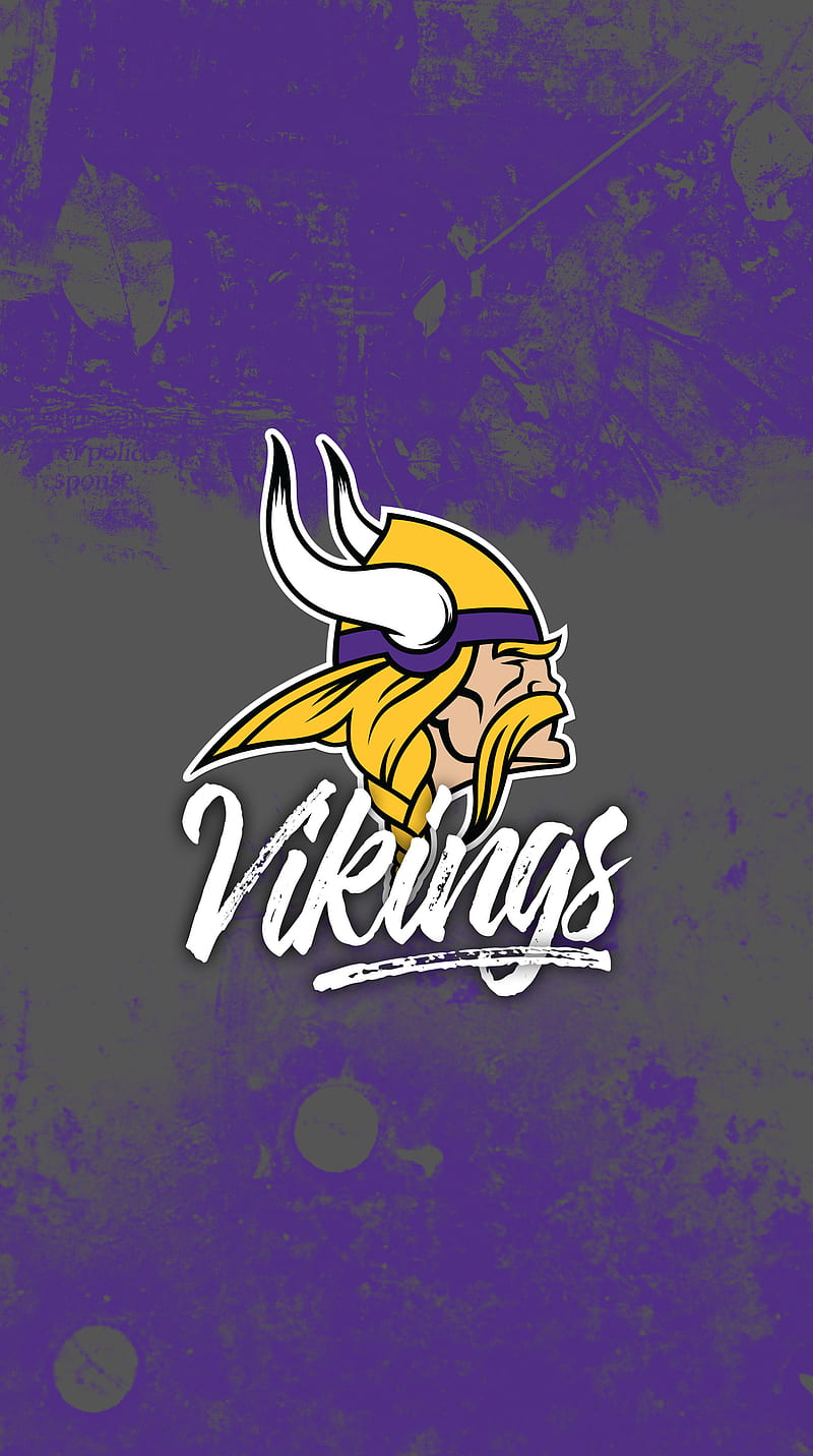 Vikings Grunge, football minnesota, nfl, purple, sport, team, HD phone wallpaper