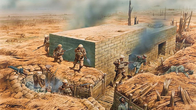 The First World War, guerra, military, attack, other, HD wallpaper