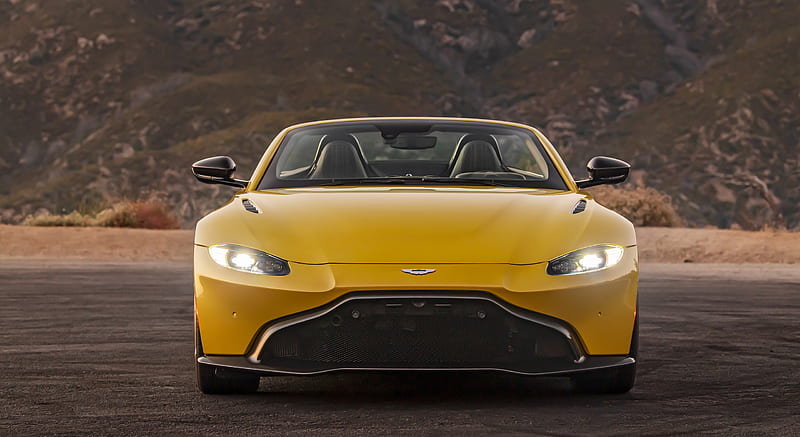 2021 Aston Martin Vantage Roadster (Color: Yellow Tang; US-Spec) - Front , car, HD wallpaper 2021 Aston Martin Vantage Roadster (Color: Yellow Tang; US-Spec) - Front , car, HD wallpaper