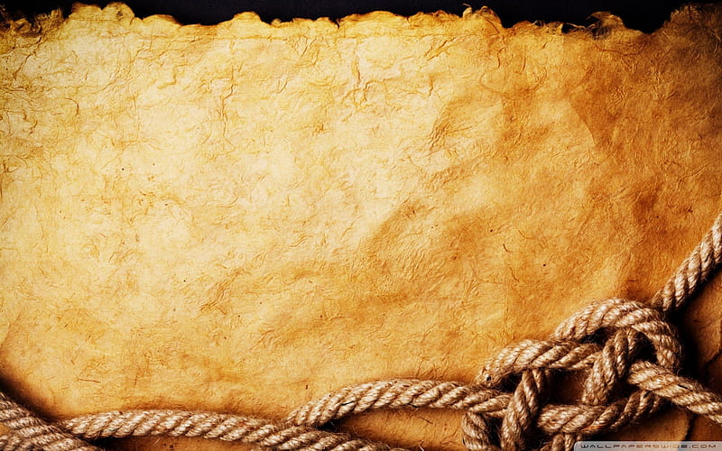 Old papper, knot, rope, old, papper, HD wallpaper