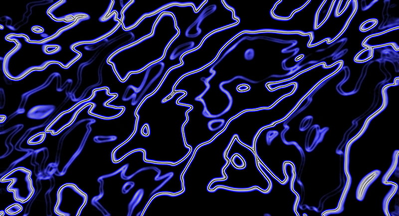 lines, tortuous, neon, glow, abstraction, HD wallpaper