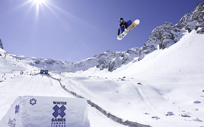 Snowboarding-Sports graphy, HD wallpaper