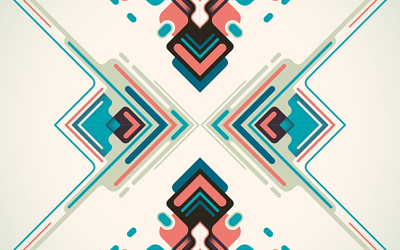 Retrostic, abstract, colorful, retro, vector, HD wallpaper | Peakpx