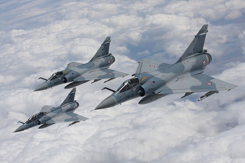Dassault Mirage 2000, french air force, jet, jet fighter, mirage 2000, HD wallpaper