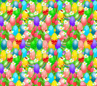 Easter Pattern, easter, pattern, HD wallpaper