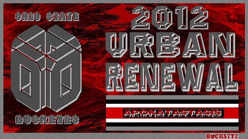 OSU FOOTBALL URBAN RENEWAL, buckeyes, urban renewal, 2012, football, ohio, state, HD wallpaper