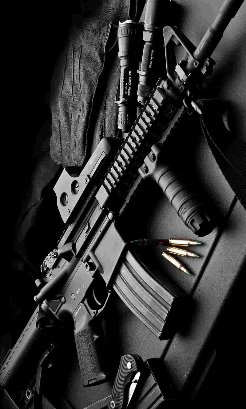 M4A1, ammo, gun, military, piston, refile, weapon, HD phone wallpaper
