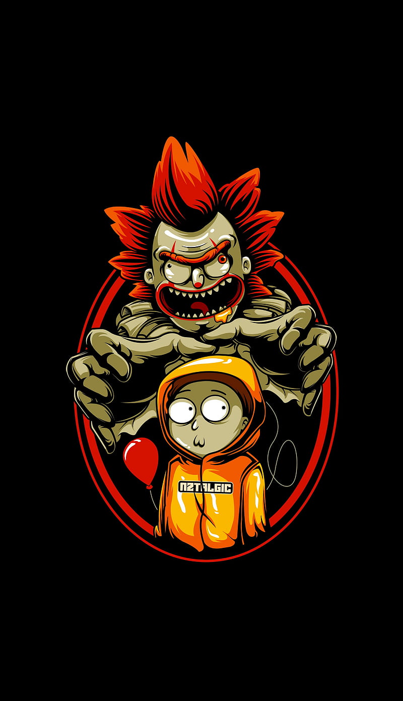 It y morty, black, comedy, rick y morty, HD phone wallpaper