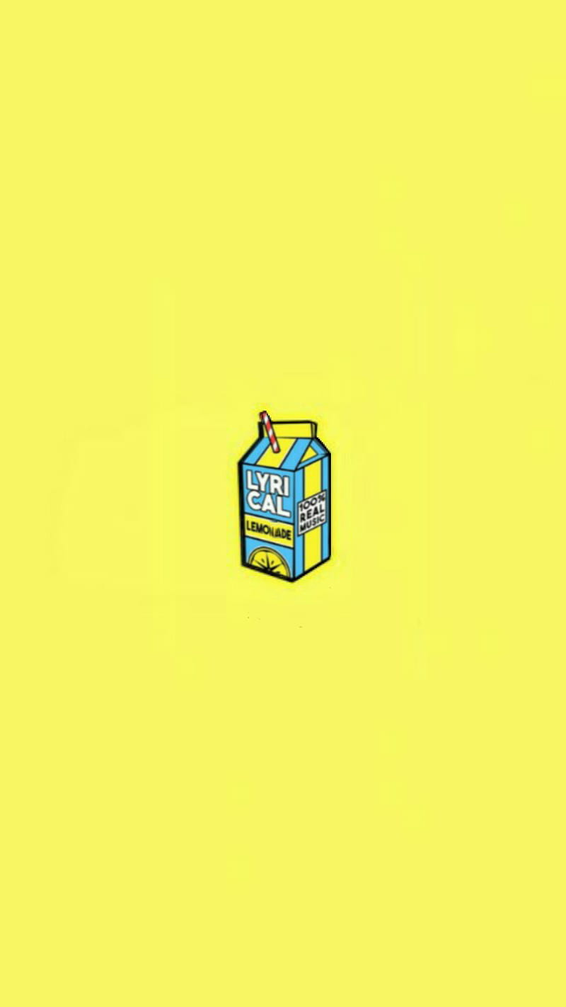Lyrical lemonade, lemon, lemonade, logo, logos, lyrical, music, trap, yellow, HD phone wallpaper