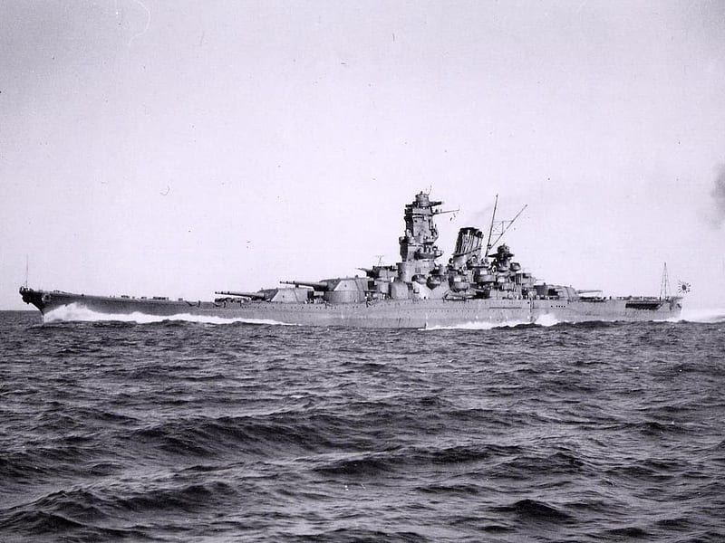 Battleship Yamato, guerra, japan, yamato, ww2, battleship, HD wallpaper
