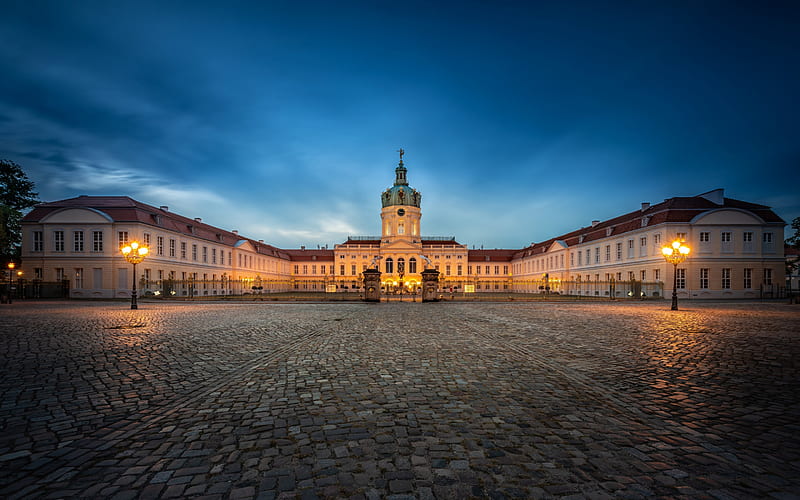 Charlottenburg Palace, Berlin, luxury old palace, baroque, Germany, HD wallpaper