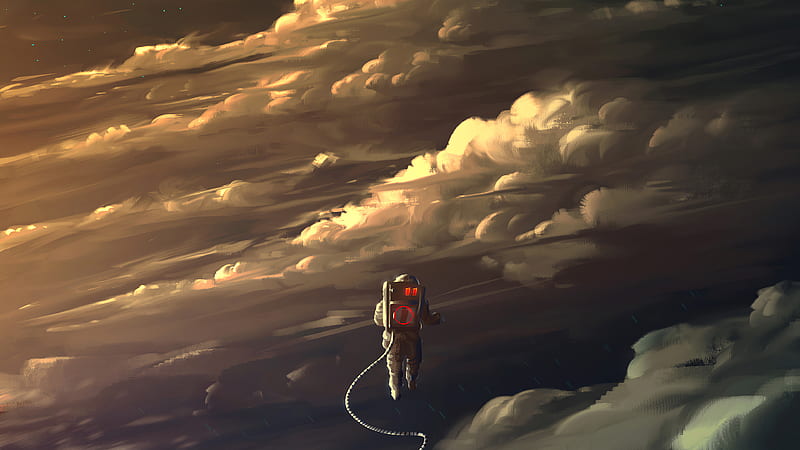 Sci Fi, Astronaut, Cloud, HD wallpaper