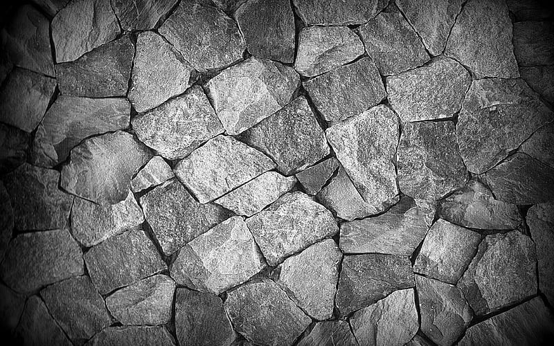 black stones, macro, natural rock texture, stone textures, black stones texture, stone backgrounds, background with natural rock, black backgrounds, HD wallpaper