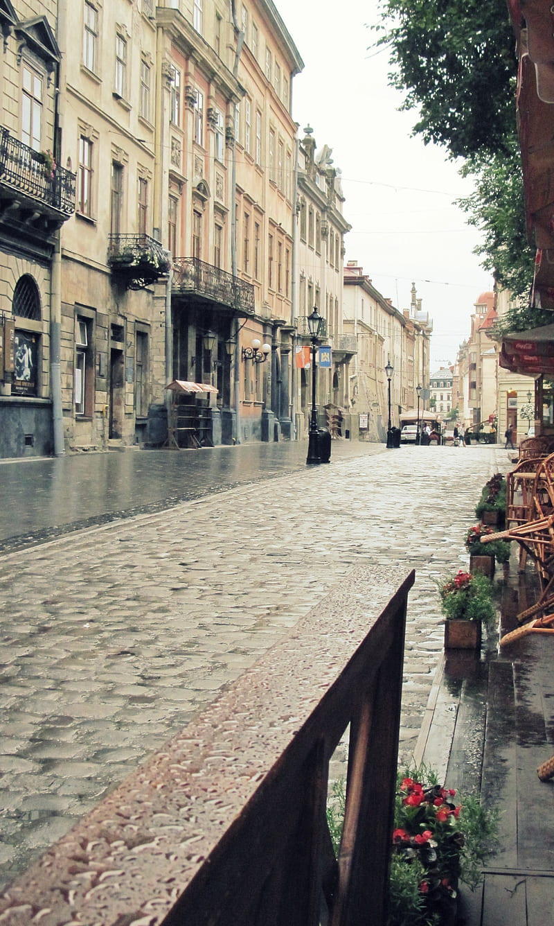 Lviv, city, street, HD phone wallpaper