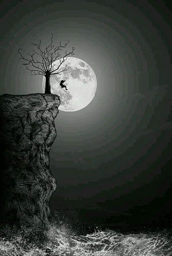 procreate art draw drawing moon light night by BarisMelemez on  DeviantArt