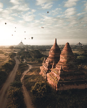 Myanmar, temple, ruins, Asian architecture, Bagan, old building, Asia |  1600x1200 Wallpaper - wallhaven.cc