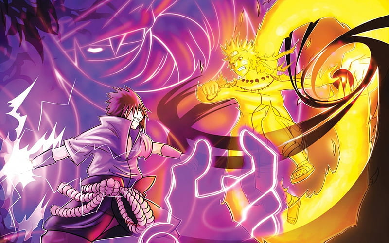 Naruto VS Sasuke, naruto, sasuke, game, power, anime boys, lights, naruto  shippuden, HD wallpaper | Peakpx