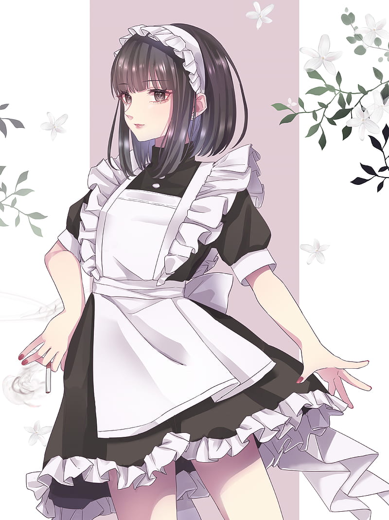 Japan Anime Cosplay Portrait of Girl with Comic Maid Costume Stock Image   Image of close hair 207329693