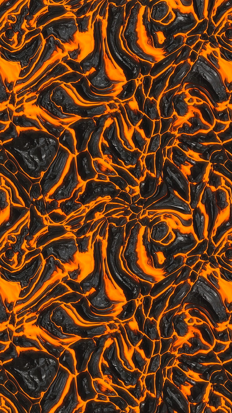 lava, texture, surface, hot, volcanic, HD phone wallpaper