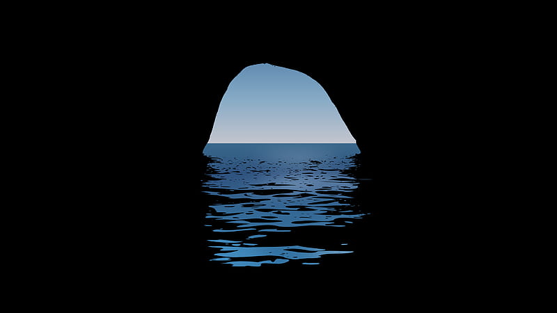 Cave Minimalist , cave, minimalist, minimalism, HD wallpaper