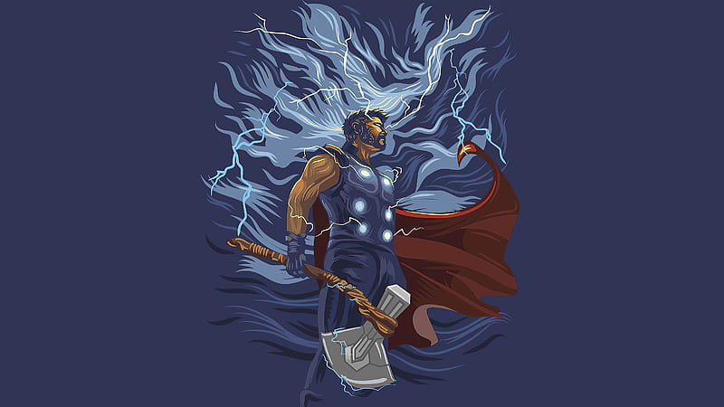 Thor Powers , thor, superheroes, artwork, artist, HD wallpaper