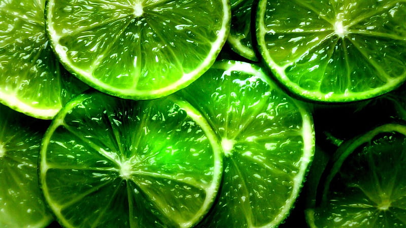 lime segments slices-food drinks, HD wallpaper