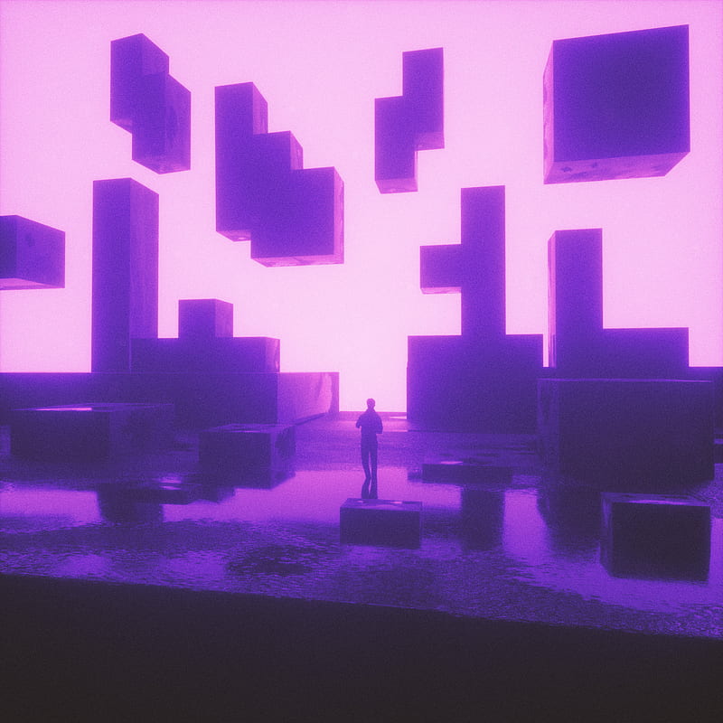 cubes, forms, lonely, tetris, HD phone wallpaper