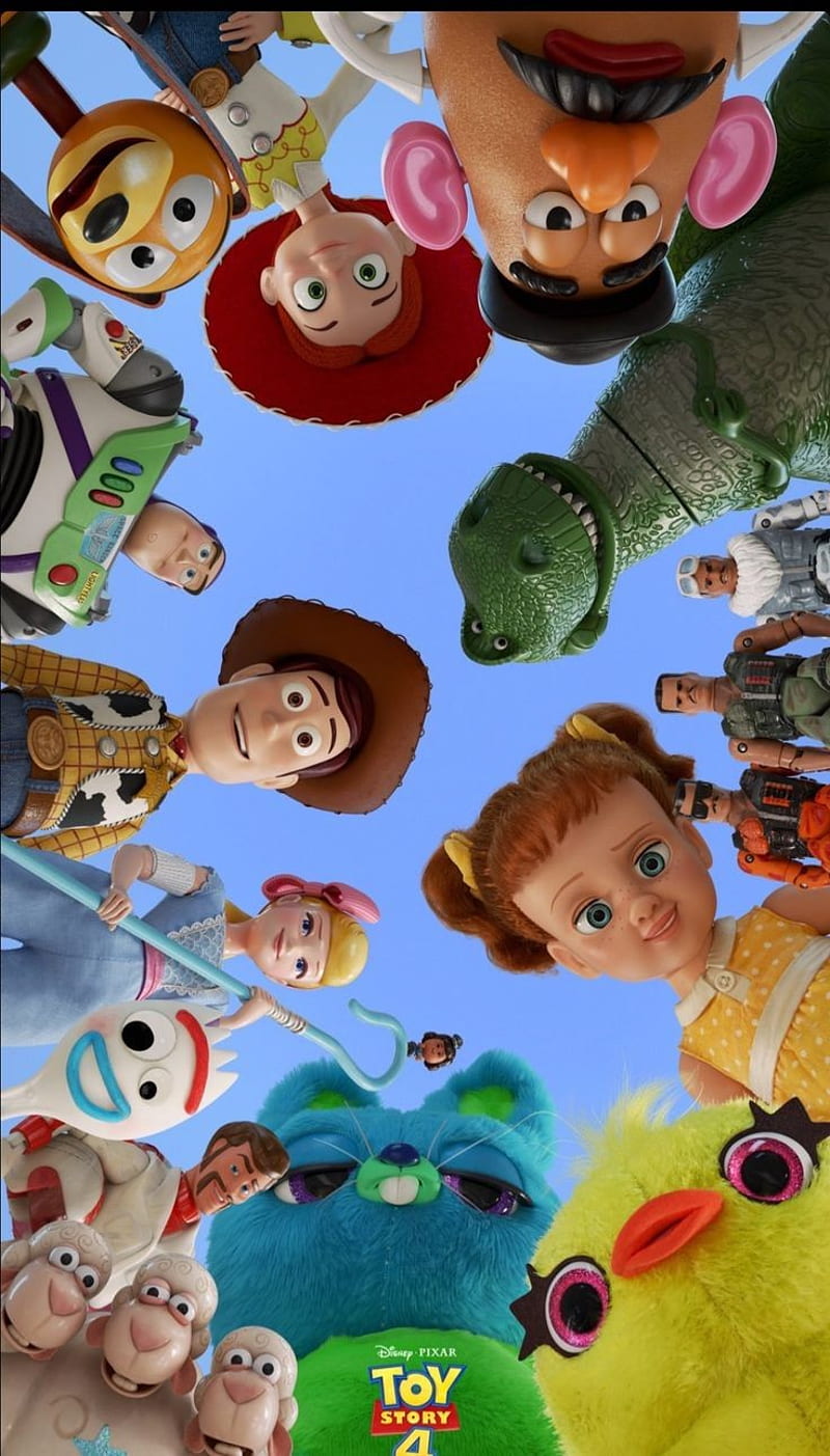 Toy Story 4, dibujos anime, feliz, HD phone wallpaper