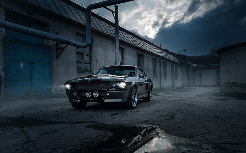 Ford Mustang, 1967, Shelby GT500, Eleanor, retro sports coupe, american sports cars, Ford, HD wallpaper