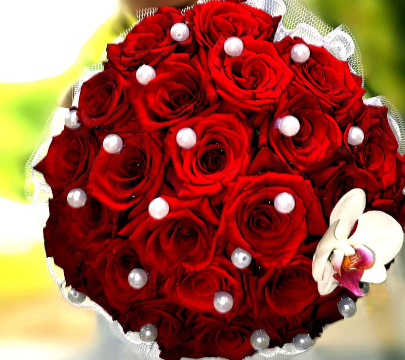 wedding gift, couple, feelings, heart, love, nice, romance, roses, wedding, HD wallpaper
