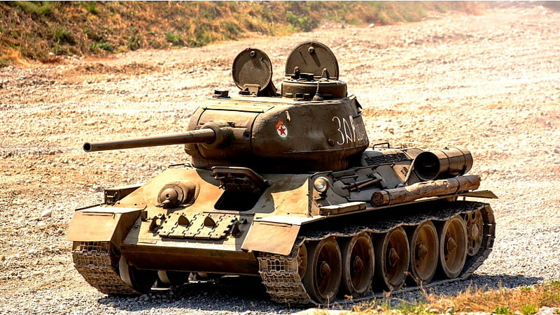 T-34-85 Soviet Medium Tank, HD wallpaper