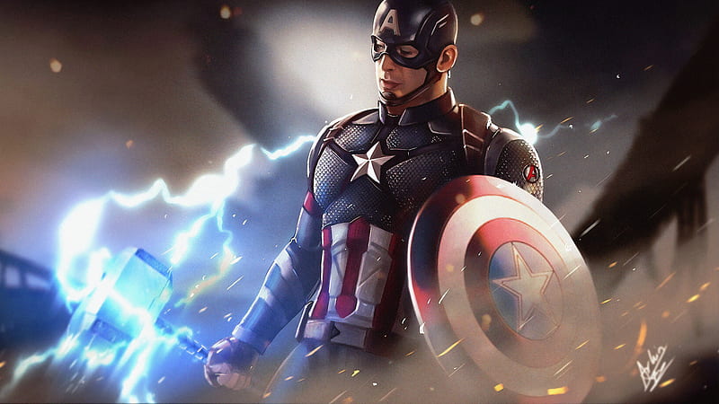 Thor, art, avengers, hammer, marvel, ultra, HD phone wallpaper | Peakpx