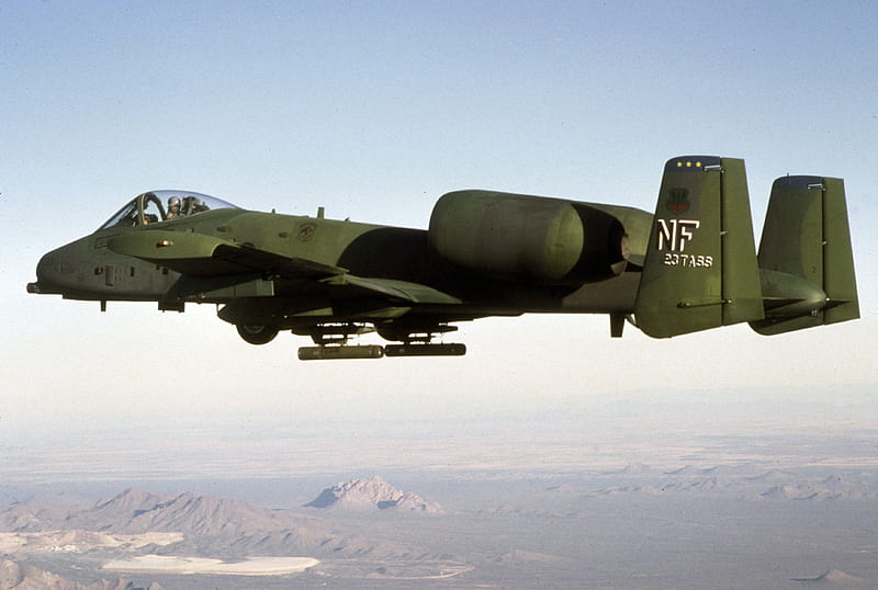 A-10 Thunderbolt, a-10, plane, thunderbolt, warthog, military, jet, HD wallpaper