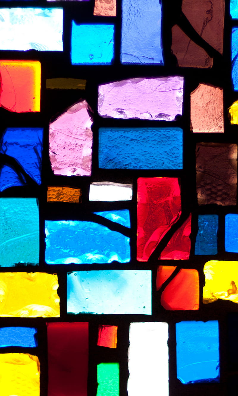 Stained Glass, abstract, HD phone wallpaper