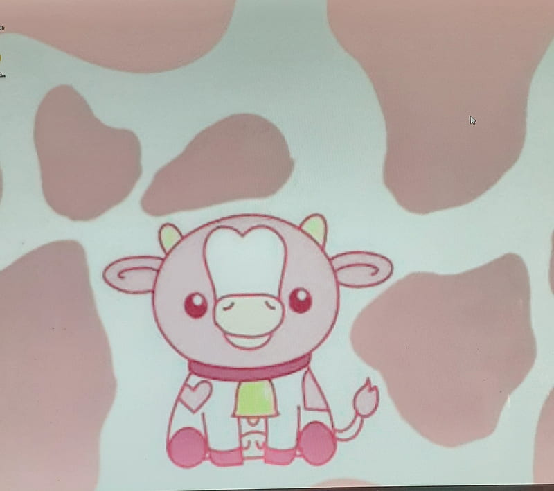 Strawberry cow glitter pink HD phone wallpaper  Peakpx