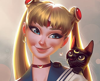 Cute né 👁v👁💅  Sailor moon wallpaper, Sailor moon cat, Sailor