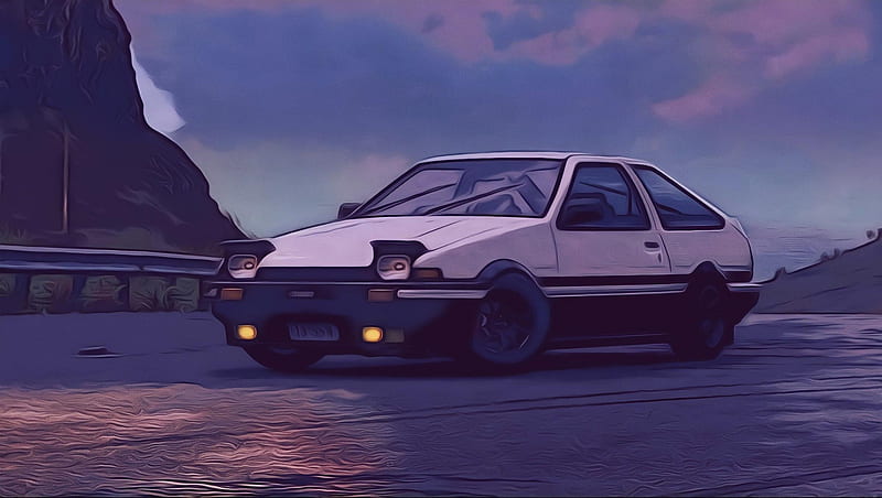 Wallpaper ID: 165420 / Toyota, AE86, car, yellow cars, vehicle, front angle  view Wallpaper
