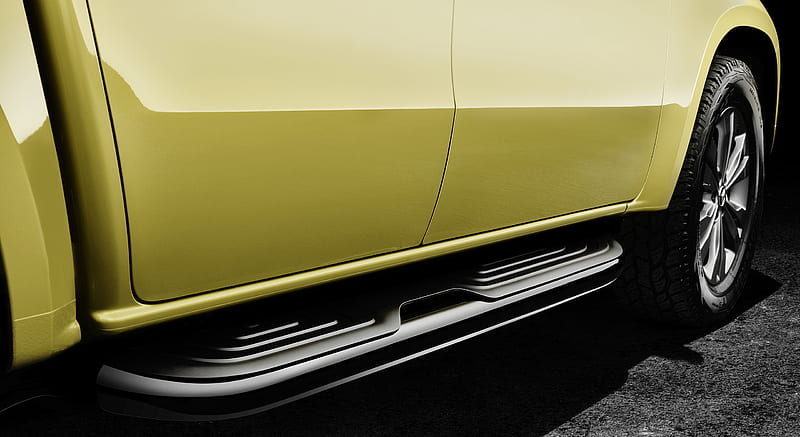2018 Mercedes-Benz X-Class Pickup Line PROGRESSIVE (Color: Limonite Yellow Metallic) - Running Boards , car, HD wallpaper
