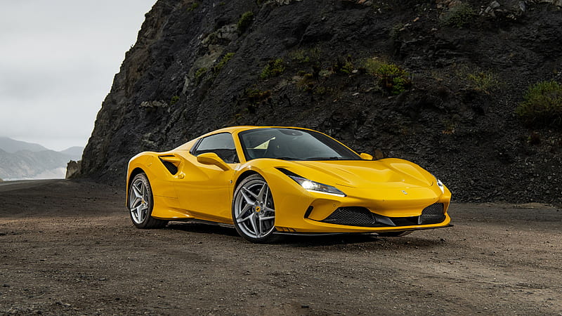 1920x1080px 1080p Descarga Gratis Ferrari F8 Spider Italia Superdeportivo Amarillo Fondo 3125