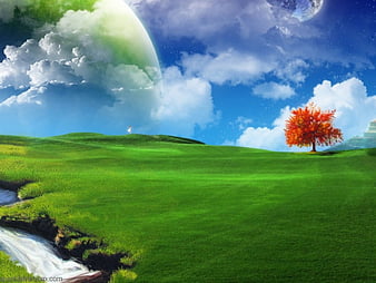 3d and nature fantasy, 3d, nature, abstract, HD wallpaper | Peakpx