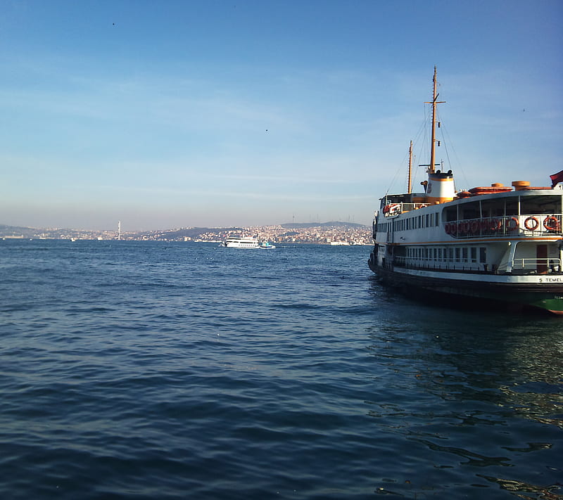 Bosphorus Cruise, boat, istanbul, sea, turkey, HD wallpaper