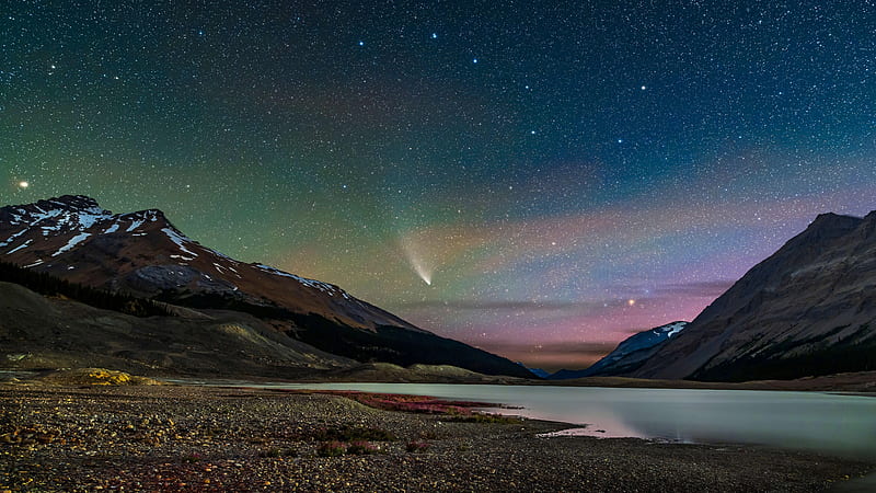 Earth, Night, Jasper National Park, HD wallpaper