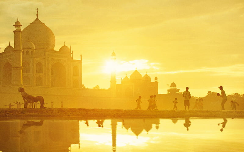 Taj Mahal, india, world, taj-mahal, wonders-of-the-world, HD wallpaper