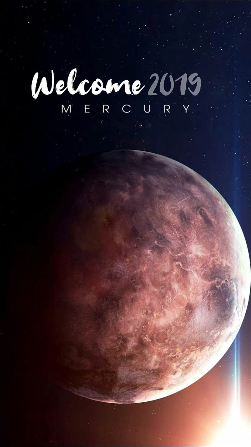 Mercury 2019, planet, moons, star, stars, sky, newyear19, new years 19, new years, moon, HD phone wallpaper