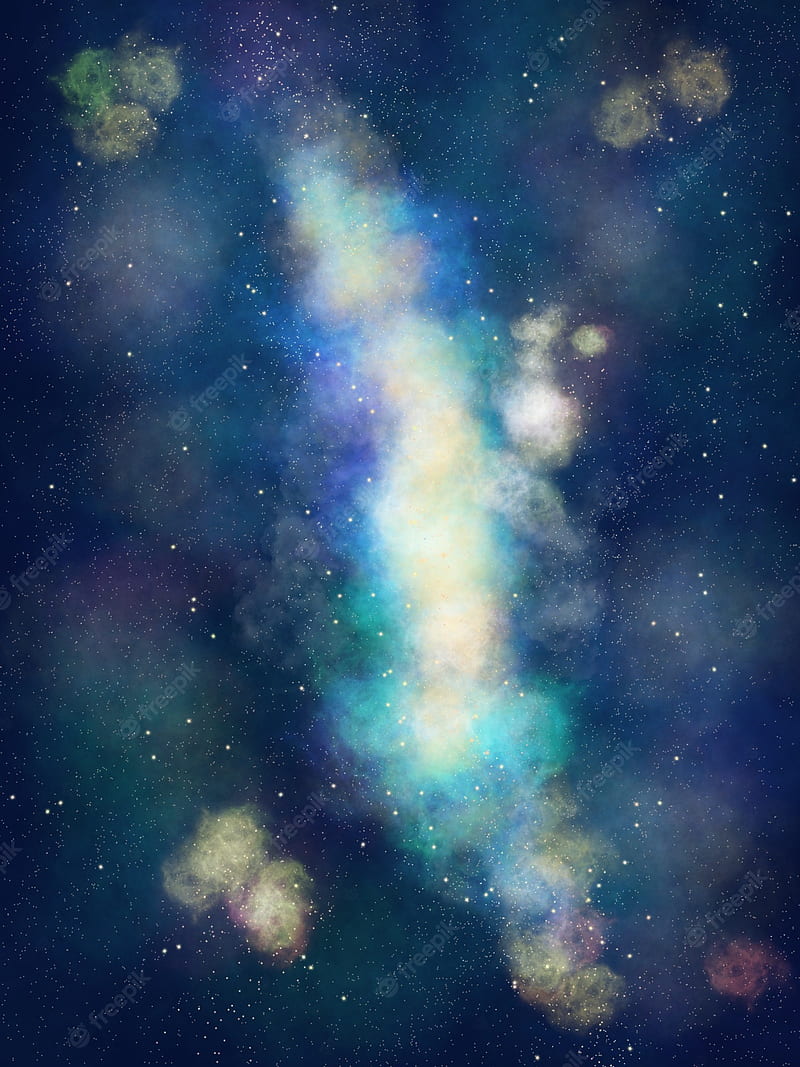 Premium . nebula space blue illustration, Nebula Cloud, HD phone wallpaper