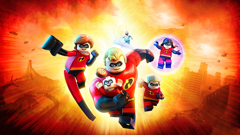 The Incredibles 2 Lego, the-incredibles-2, 2018-movies, movies, animated-movies, lego, HD wallpaper